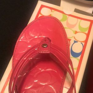 Coach flip flops
